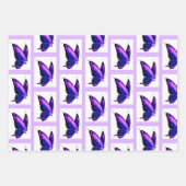 ルパスサポートラッピング紙ギフトラップバタフライ ラッピングペーパーシート (正面2)