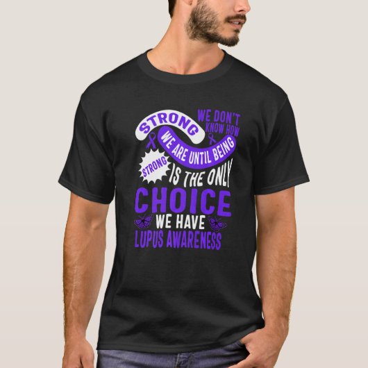 ルパス認識度月強い戦士パープルサポート Tシャツ (正面)