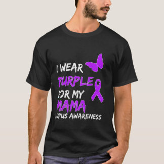 ルパス認識度I衣服パープルfor My Mama Tシャツ