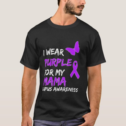 ルパス認識度I衣服パープルfor My Mama Tシャツ (正面)