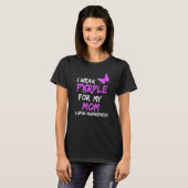 ルパス認識度I衣服パープルfor My Mom Ribbon Tシャツ (正面フル)