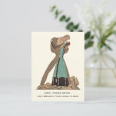 ルパペグルバイプアラブファッションイラストレーション ポストカード (スタンド正面)