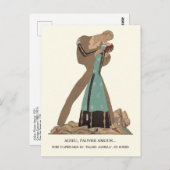 ルパペグルバイプアラブファッションイラストレーション ポストカード (正面/裏面)