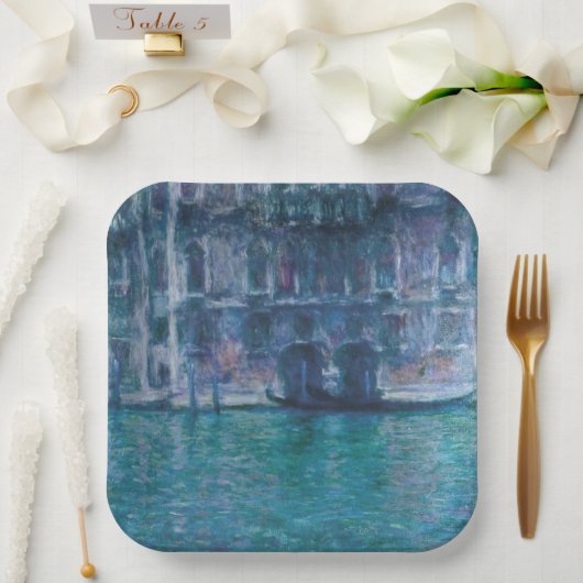 ルパレダムラクロードモネ ペーパープレート (ウェディング)