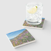 ルパンとペントブラシの山の花 ストーンコースター (横)