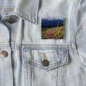 ルパンの原野、オリンパス山、雲 缶バッジ (インサイチュ)