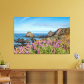 ルパンの花が丘を覆う キャンバスプリント (インサイチュ (リビング))