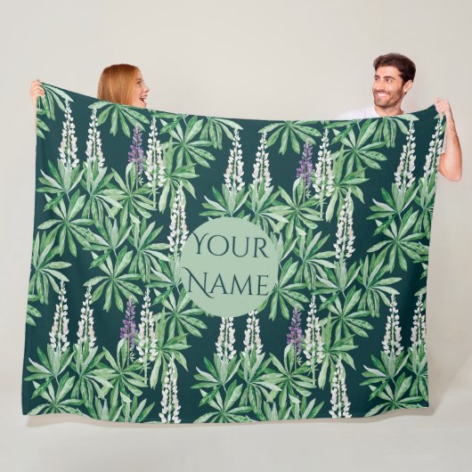 ルパンの花 フリースブランケット (インサイチュ)