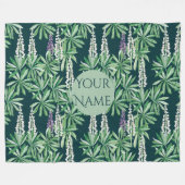 ルパンの花 フリースブランケット (正面(横))