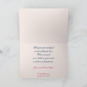 ルパンズフラワーズサンキューマウンテン自然カード サンキューカード (内部)