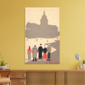 ルパンテオンアールデコシーンパリ，フランス キャンバスプリント (インサイチュ (リビング))