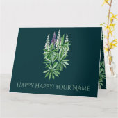 ルパンフラワー カード (黄色い花)