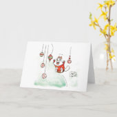 ルパン一羽の飛び込みカード カード (黄色い花)