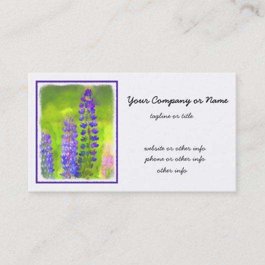 ルパン絵画ズオリジナルフラワーアート 名刺 (正面)