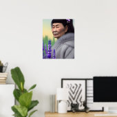 ルパン&フロックス・デジタル・アートのエスキモ女性 ポスター (ホームオフィス)