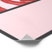 ルパーソナライズされたピメントルージュ ポスター (角)