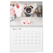 ルパートパグ2019の壁掛けカレンダー カレンダー (2月 2027)