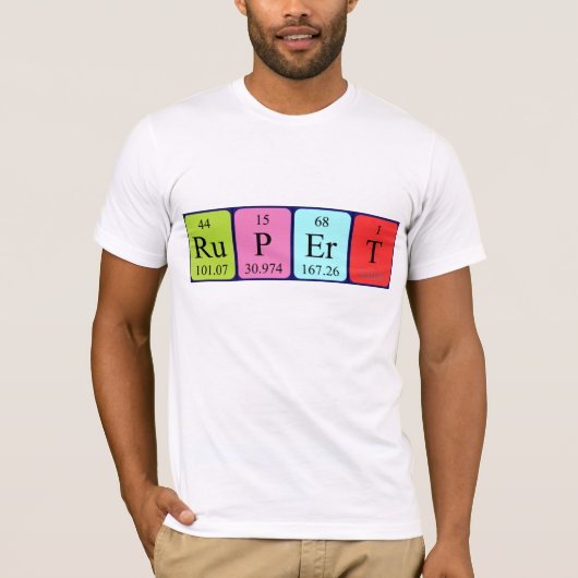 ルパート期間別テーブル名のシャツ Tシャツ (正面)