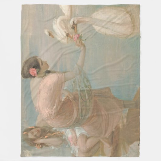 ルパート・バニーによる夏の朝（1897年） フリースブランケット (正面)