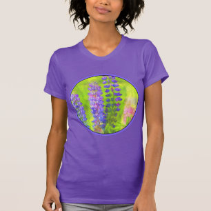 ルパ絵画ンズオリジナルフラワーアート Tシャツ