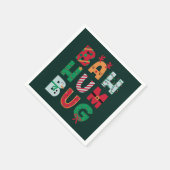 ルビおもしろいッシュバフンバグホリデーカード スタンダードカクテルナプキン (角)