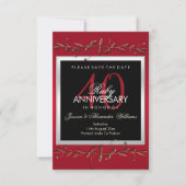 ルビエレガントー宝石40周年結婚記念 セーブザデート (正面)