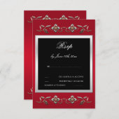 ルビエレガントー宝石40周年結婚記念 出欠カード (正面/裏面)