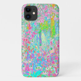 ルビオの庭でのアクアとホットピンクのサンライズ iPhone 11 ケース