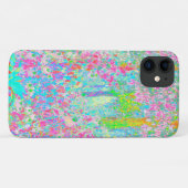 ルビオの庭でのアクアとホットピンクのサンライズ Case-Mate iPhoneケース (裏面(横))