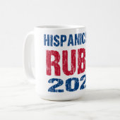 ルビオ支持ヒスパニック系 2028 コーヒーマグカップ (正面左)