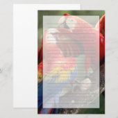 ルビコンウシクイインコのつがい 便箋 (正面/裏面)