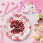 ルビザクロ果実 ペーパープレート (パーティー)