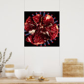 ルビザクロ果実 ポスター (キッチン)