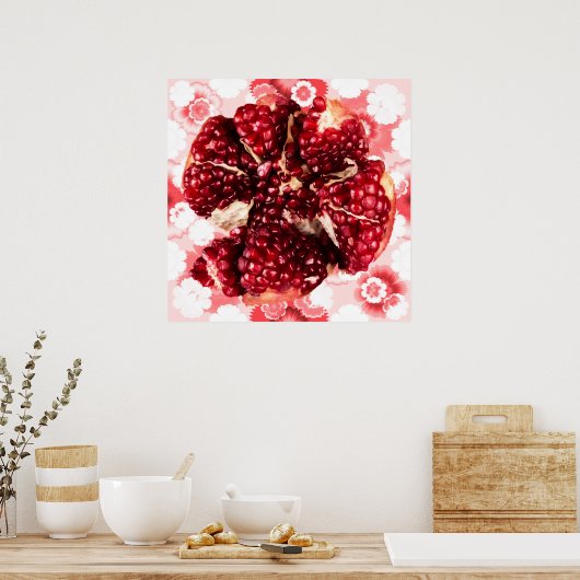 ルビザクロ果実 ポスター (キッチン)