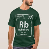 ルビジウム要素(白) Tシャツ (正面)