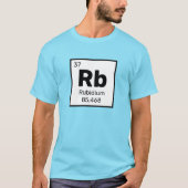 ルビジウム/周期表 – RbエレメントTシャツ Tシャツ (正面)