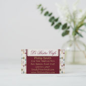 ルビストロカフェ名刺 名刺 (スタンド正面)