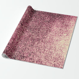 ルビノブルグドガラス金ゴールドガラスグラデーション抽象芸術 ラッピングペーパー