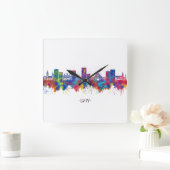 ルビブウクライナスカイライン スクエア壁時計 (ホーム)