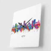 ルビブウクライナスカイライン スクエア壁時計 (傾斜)