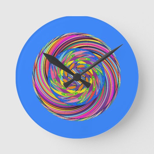 ルビンススパイラルデザイン ラウンド壁時計 (正面)