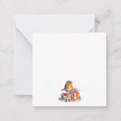 ルビンミズバラの松のクリスマス エンクロージャー カード (裏面)