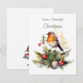 ルビンメイガのクリスマス シーズンカード (正面/裏面)