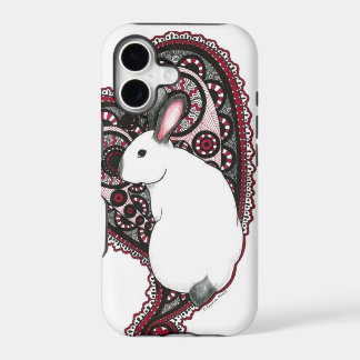 ルビーうさぎの携帯電話カバー