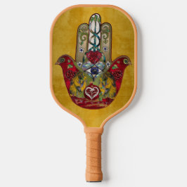 ルビーざくろハート赤い鳥ハムサ ピックルボールラケット