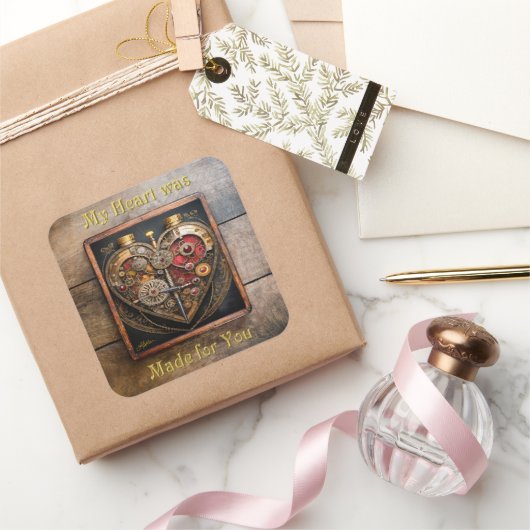 ルビーとギアハートスチームパンクシリーズ スクエアシール (ギフト)