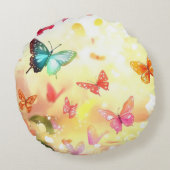 ルビーとレモンツリーピロー ラウンドクッション (裏面)