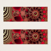 ルビーと金ゴールドのブックマーク (正面&裏面)