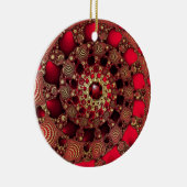 ルビーと金ゴールドオーナメント セラミックオーナメント (右)