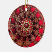 ルビーと金ゴールドオーナメント セラミックオーナメント (左)